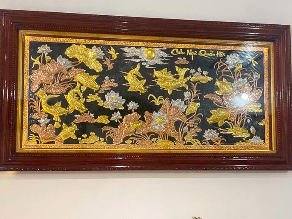 tranh cuu ngu quan hoi dong do dat vang bac 1m7x90cm xuong tranh dong