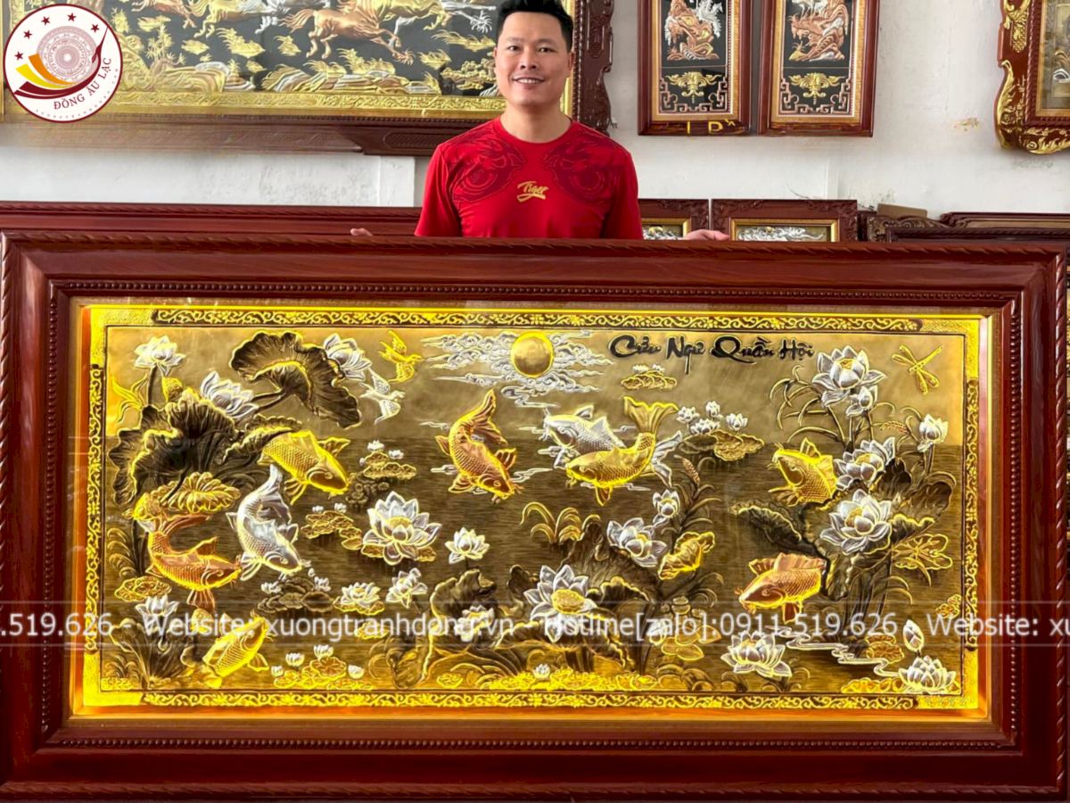 tranh cuu ngu quan hoi dong vang dat vang bac 2m3x1m2 xuong tranh dong
