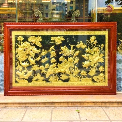 tranh cuu ngu quan hoi bang dong vang nen den dat vang thuc tay thu cong tranh dong cuu ngu quan hoi cao cap