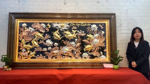 Tranh Cửu Ngư Quần Hội