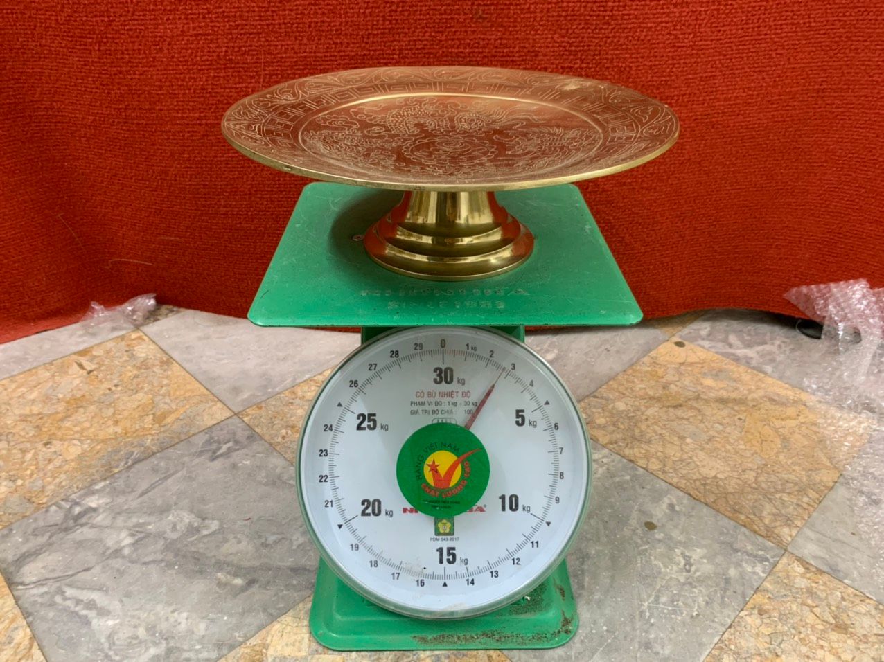 mam bong dong vang cattut am long phung duong kinh 30cm xuong tranh dong