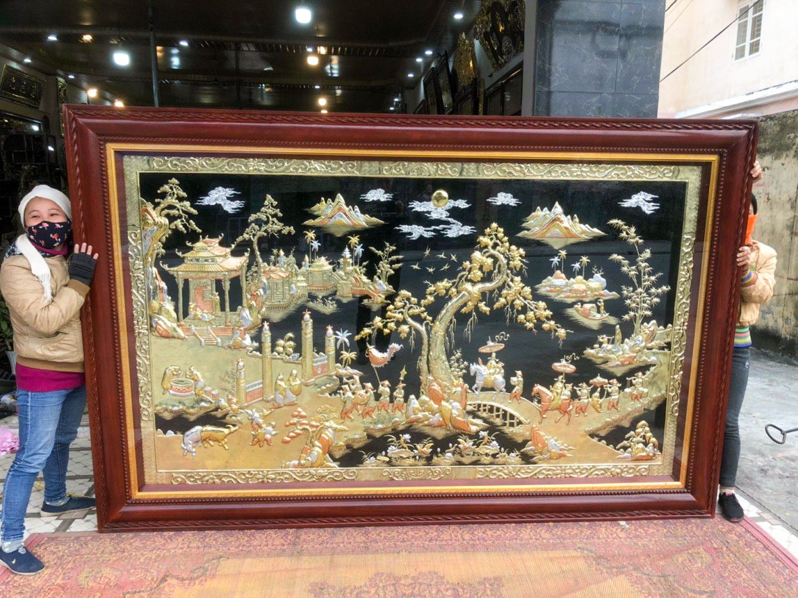 tranh vinh quy bai to bang dong ma tam khi thuc tay thu cong cao cap tranh dong vinh quy bai to kich thuoc theo yeu cau