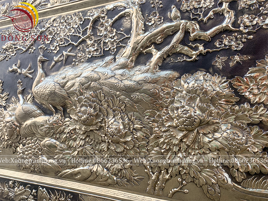 tranh phu the vien man dong vang kich thuoc 87x107cm nen gia co khung dong