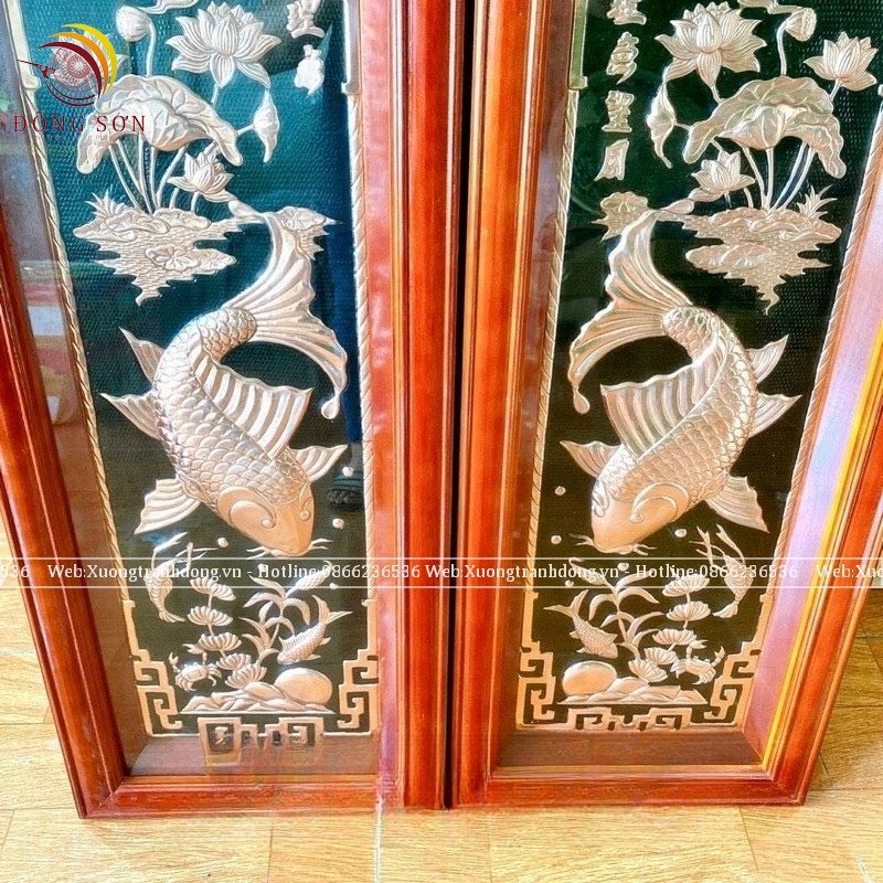 tranh ly ngu vong nguyet bang dong do kich thuoc 1m2x40cm