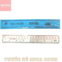 BNGHE-NHS13: Thước Mica  20cm (20cây/hộp)