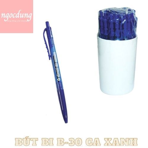 BNGHE-NBV6: Bút bi 0.8mm Xanh B-30 Ca (30 cây/hộp)
