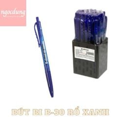 BNGHE-NBV6: Bút bi 0.8mm Xanh B-30 Rổ (30 cây/hộp)