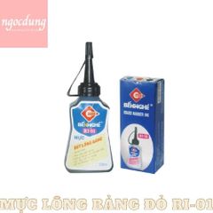 BNGHE-NHS15: Mực lông bảng Đỏ RI-01 (10lọ/lốc)