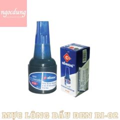 BNGHE-NHS15: Mực lông dầu Đen RI-02  (12lọ/lốc)