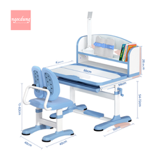 CONDIHOC-BCGL1: Bộ Bàn ghế Màu Xanh CONDIHOC_BXY01