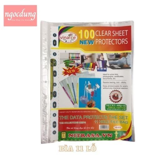 NITRASA-NVP6: Bìa 11 lỗ Nitrasa (50X/T)