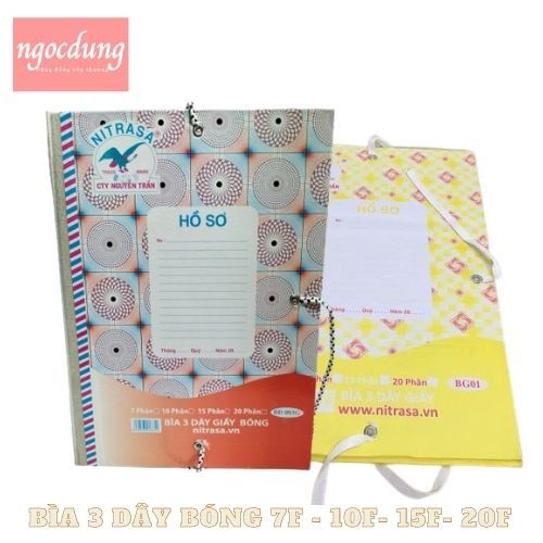 NITRASA-NVP6: Bìa 3 Dây Bóng NITRASA 20CM