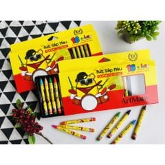 CLASSMATE-NHS12: Bút sáp 18 màu CL-CR102 (12 Bộ/hộp, 12H/T)