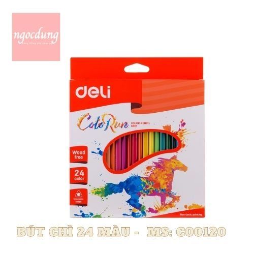 DELI-NBV4: Bút chì 24 màu C00120