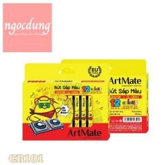 CLASSMATE-NHS12: Bút sáp 12 màu CL-CR101 (12 Bộ/hộp, 16H/T)