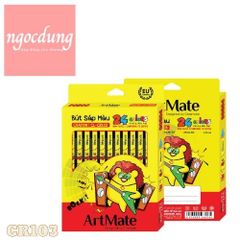 CLASSMATE-NHS12: Bút sáp 24 màu CL-CR103 (12 Bộ/hộp, 6H/T)