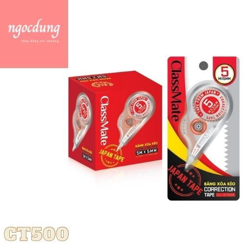 CLASSMATE-NHS16: Băng xóa CL-CT500 (12 Cái/Hộp, 48H/T)