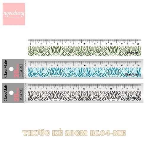 CLASSMATE-NHS13: Thước kẻ 20cm RL04-ME (48C/H, 20H/T)
