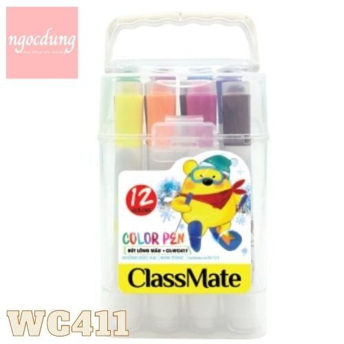 CLASSMATE-NHS12: Dạ màu 12 màu CL-WC411 (24 Cái/Hộp, 6H/T)