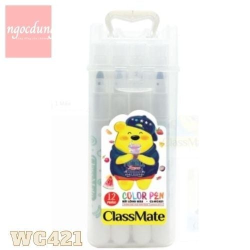 CLASSMATE-NHS12: Dạ màu 12 màu CL-WC421 (24 Cái/Hộp,6H/T)