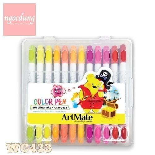 CLASSMATE-NHS12: Dạ màu 24 màu CL-WC433 (12 Cái/Hộp,6H/T)