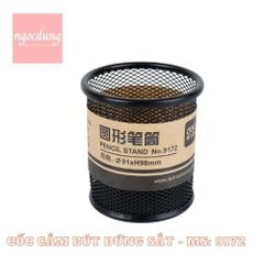 DELI-NVP3: Cốc cắm bút đứng sắt 9172