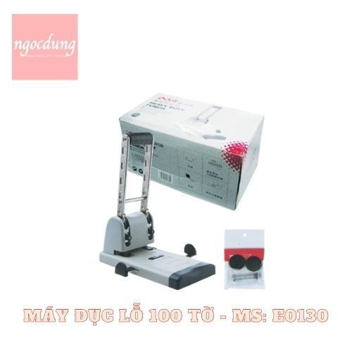 DELI-NVP2: Máy đục lỗ - 100 tờ E0130