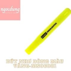 GUANGBO-NBV2: Bút nhớ dòng 2 tips MÀU VÀNG GB06081-Y (12c/h, 72c/T)