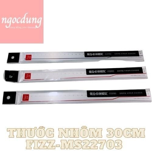 GUANGBO-NHS13: Thước Nhôm 30cm FIZZ-22703  (60 bộ/H, 720h/Thùng)