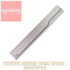 GUANGBO-NHS13: Thước nhôm Fizz 15cm GB22704 (60c/h, 24L/T)