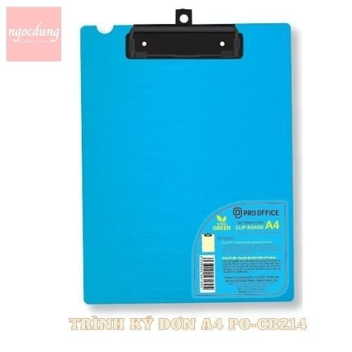 HAHAPRO-NVP6: Trình ký đơn màu xanh PO-CB214 A4 (24 Cái/Hộp) 3FL0007