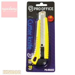 HAHAPRO-NVP12: Dao Pro-office PO-KN202 - 18mm (2 lưỡi) (12 Cái/Hộp) 3KN0004