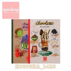 HONGHA-NTV2: Vở kẻ ngang Cocktail 200 trang không kể bìa (180x252), ĐL: 70g/m2, ĐT: 90-92%ISO 1429