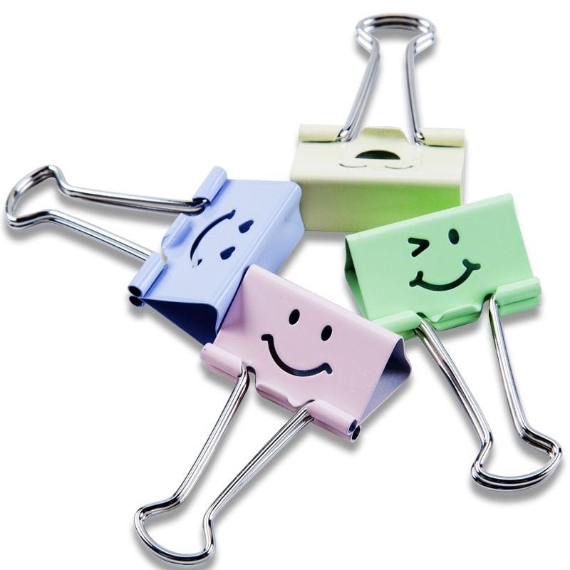 GUANGBO-NVP4: Kẹp sắt Smile 25mm GB9407  (24h/hộp to, 48h/thùng) GUANGBO