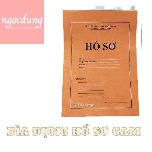 NHAYEN-NVP6: Bìa Đựng Hồ Sơ Cam ( 100Cái/Xấp)