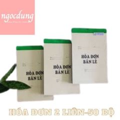 NHAYEN-NVPPK1: Hóa đơn bán lẻ 2 liên - 50 bộ