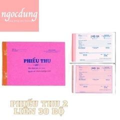 NHAYEN-NVPPK1: Phiếu Thu 2 Liên - 30 Bộ MK