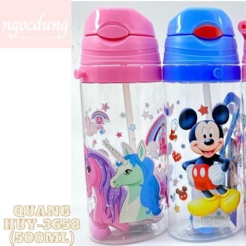 QUANGHUY-NHS7: Bình đựng nước Nhựa Cao Cấp (500ml) QH3658 (20 cái/lốc)
