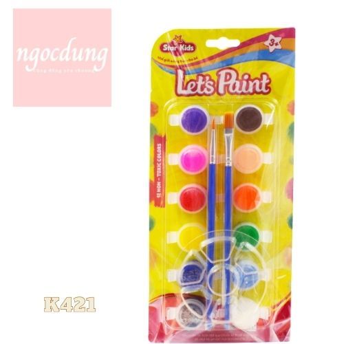 RSTAR-NHS12: K421 Bộ Màu Nước 12 Màu, 2 cọ - Rstar
