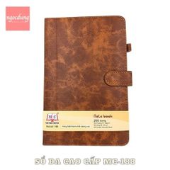 MINHCHAU-NGS1: Sổ Da Cao Cấp Khuy Bấm 188 ( 16.5 x 24.5) MC (40Q/T)