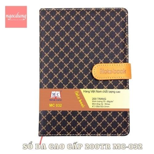 MINHCHAU-NGS1: T032 Sổ Da Cao Cấp KB ( Kẻ Caro nhỏ) MC (55Q/T)