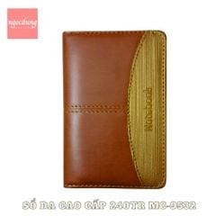 MINHCHAU-NGS1: T9532 Sổ Da Cao Cấp ( Nâu Vàng) MC (50Q/T)