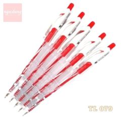 THIENLONG-NBV6: Bút Bi TL079 Đỏ 20c/hộp