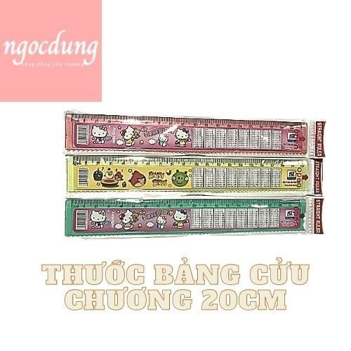 THUANNAM-NHS13: Thước 20cm Bảng cửu chương