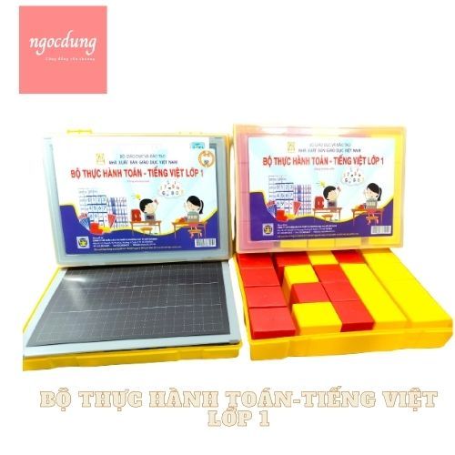 TPHCM-NHS4: Bộ TH Toán - Tiếng Việt Lớp 1 TBGD (Hộp1+Hộp2) HCM