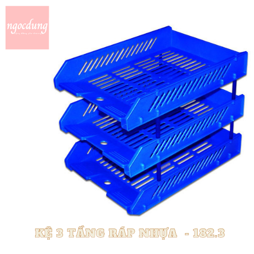 XUKIVA-NVP3: Kệ 3 Tầng ráp nhựa 182.3