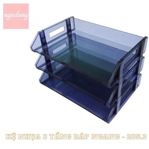 XUKIVA-NVP3: Kệ 3 Tầng Ráp Ngang Nhựa 205.3