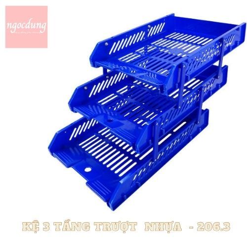 XUKIVA-NVP3: Kệ 3 tầng trượt nhựa 206.3 XUKIVA
