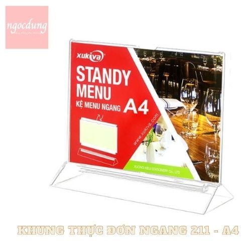 XUKIVA-NVPPK1: Khung thực đơn ngang 211-A4 Xukiva