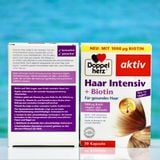  Viên uống bổ sung Biotin chăm sóc tóc Doppelherz Haar Intensiv – Đức – Hộp 30 viên 